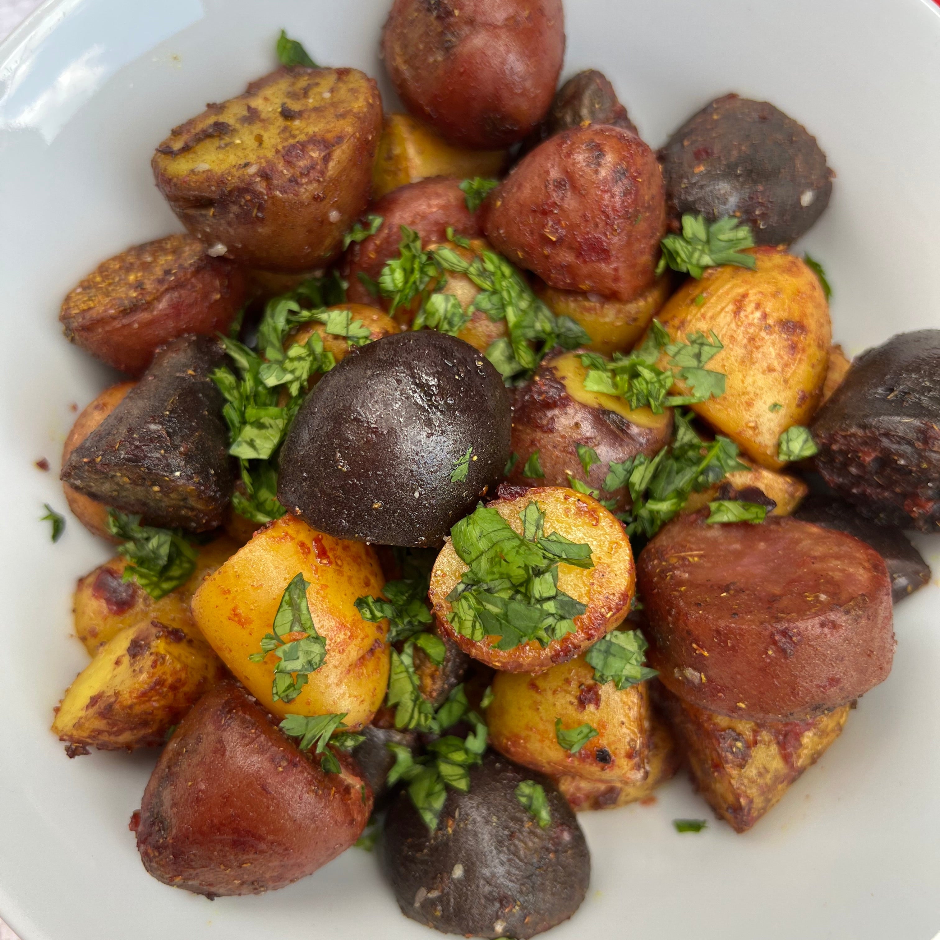 Sukha Tava Aloo (Pan Roasted Potatoes) with Kitchen Queen