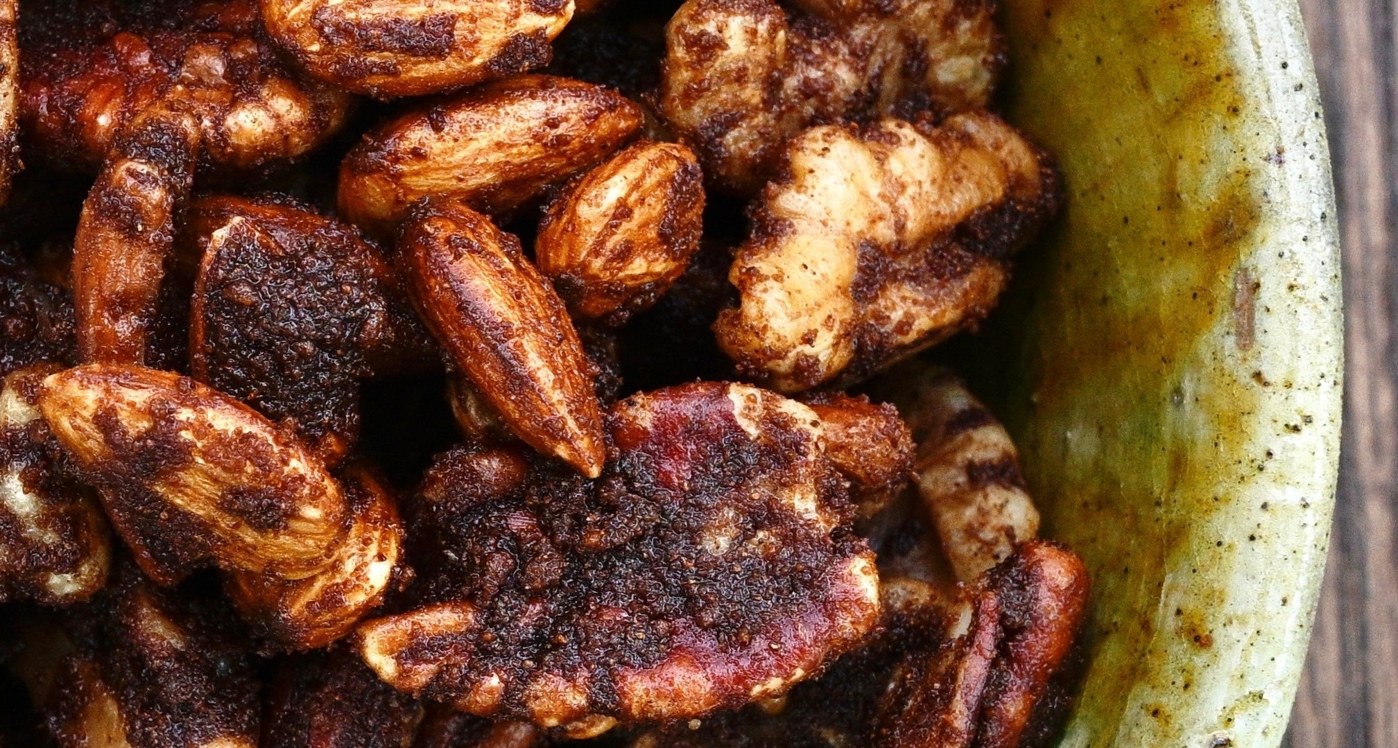 Cinnamon Jaggery Glazed Nuts