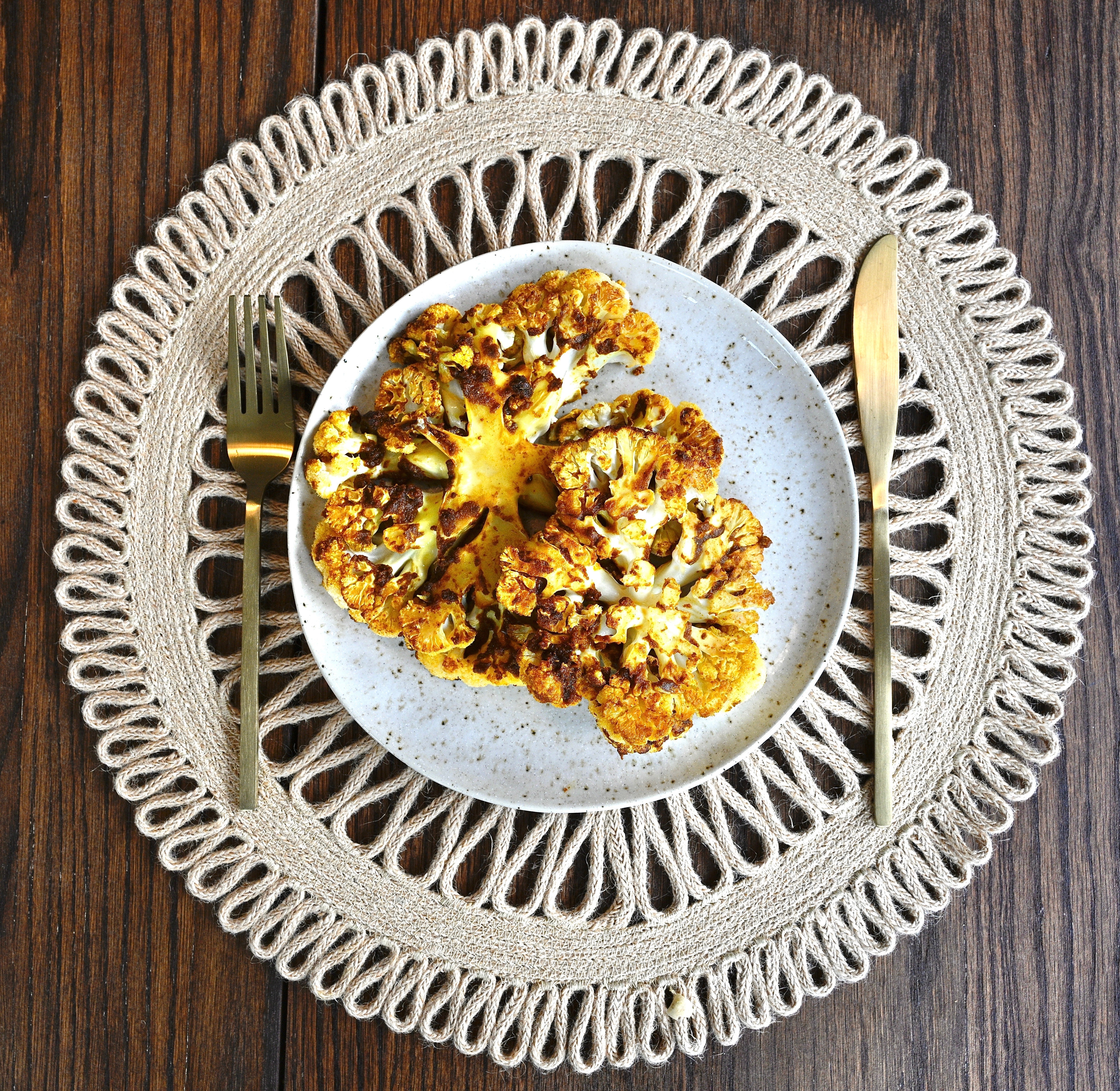 Tandoori Cauliflower “Steaks”